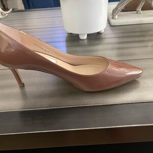 Nina Brown Stiletto Heels with Pointed Toe